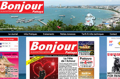 site journal gratuit Bonjour Pattaya Thaïlande