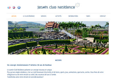 site Jasmin Résidence Club en Thaïlande